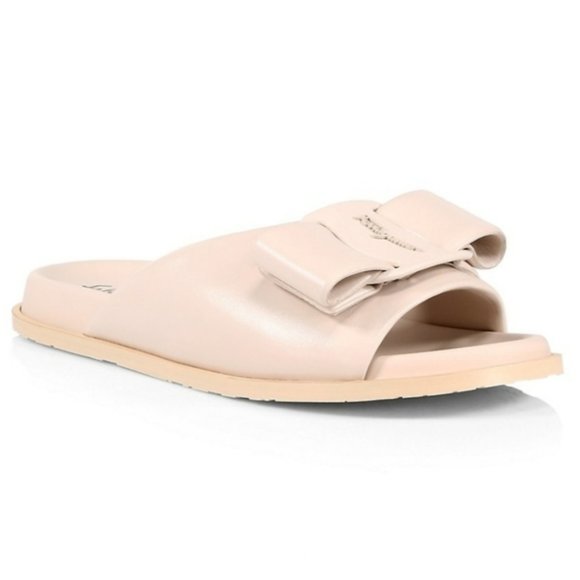 Salvatore Ferragamo Shoes - Salvatore Ferragamo Virgil Leather Slides-9W